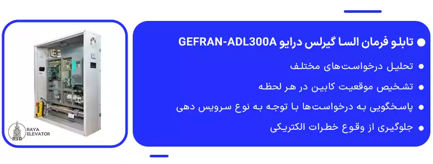 تابلو فرمان السا گیرلس درایو GEFRAN-ADL300A 1