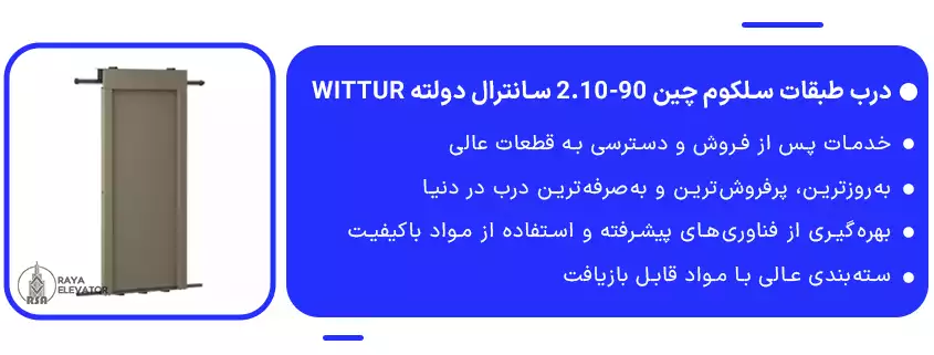 خرید درب طبقات سلکوم چین 90-2.10 سانترال دولته Wittur1 