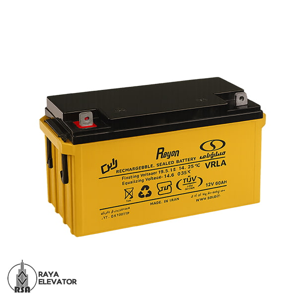 باطری آسانسور صبا باتری 12ولت 7.5 آمپر