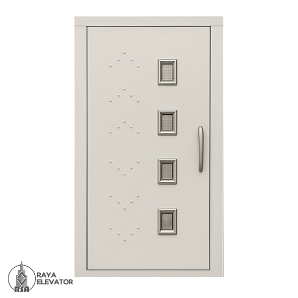 درب آسانسور لولایی بهران سفید