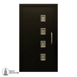 خرید درب آسانسور لولایی بهران مشکی