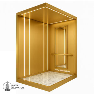 قیمت کابین آسانسور لوکس طلایی