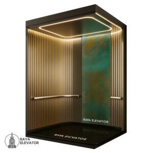 کابین آسانسور کد 3715 شامپاینی