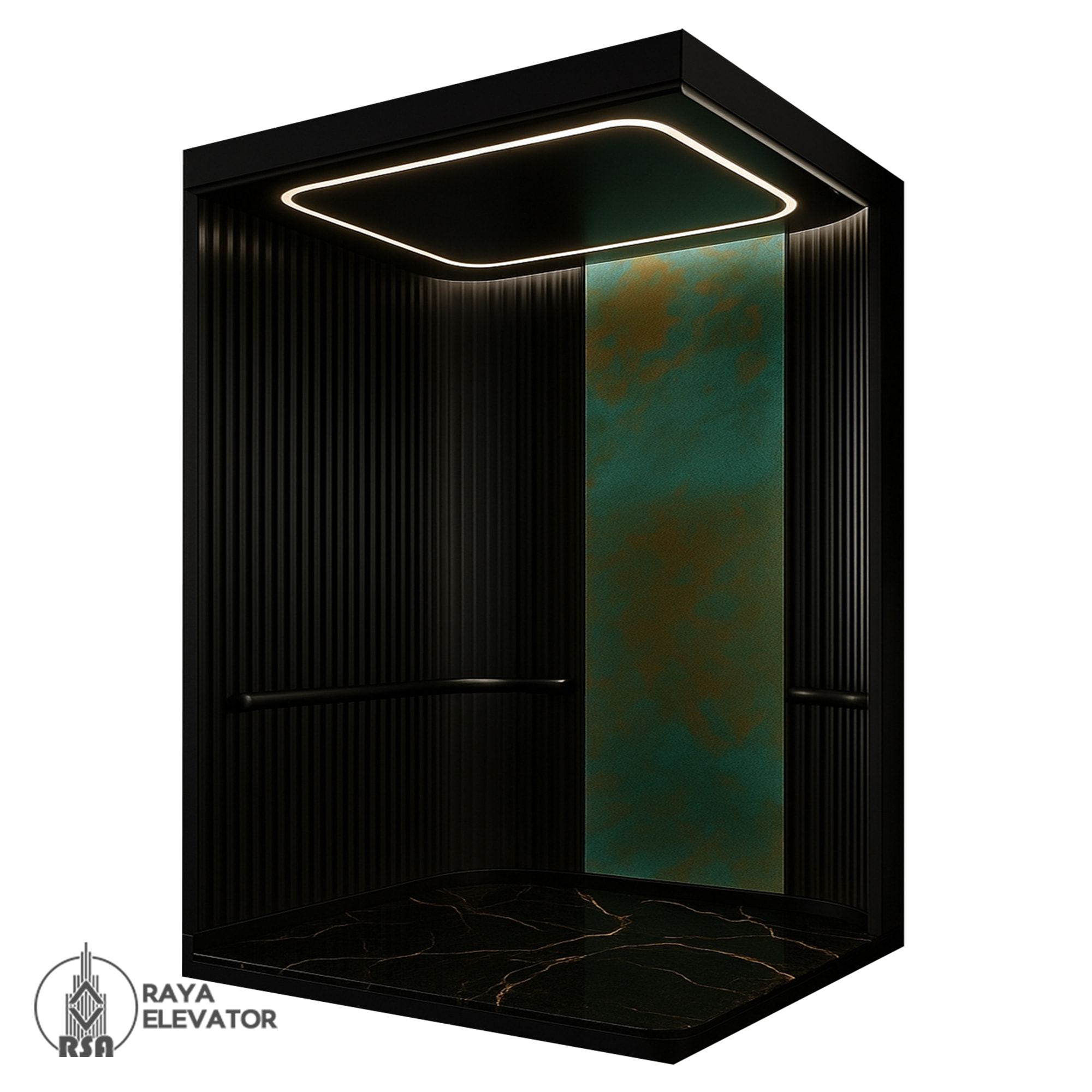 کابین آسانسور کد 3715 مشکی