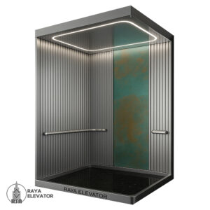 کابین آسانسور کد 3715 نقره ای