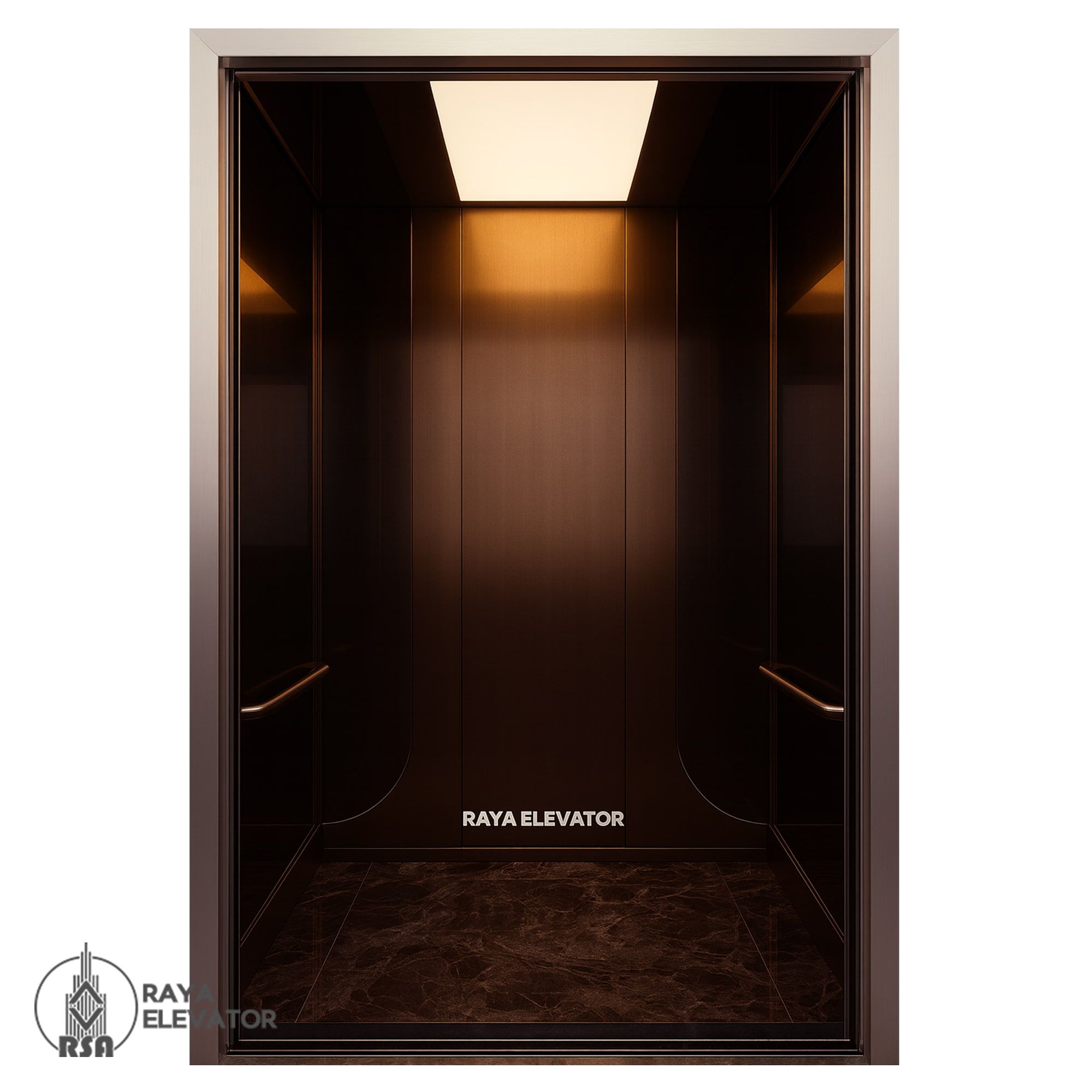 کابین آسانسور لاکچری شامپاینی