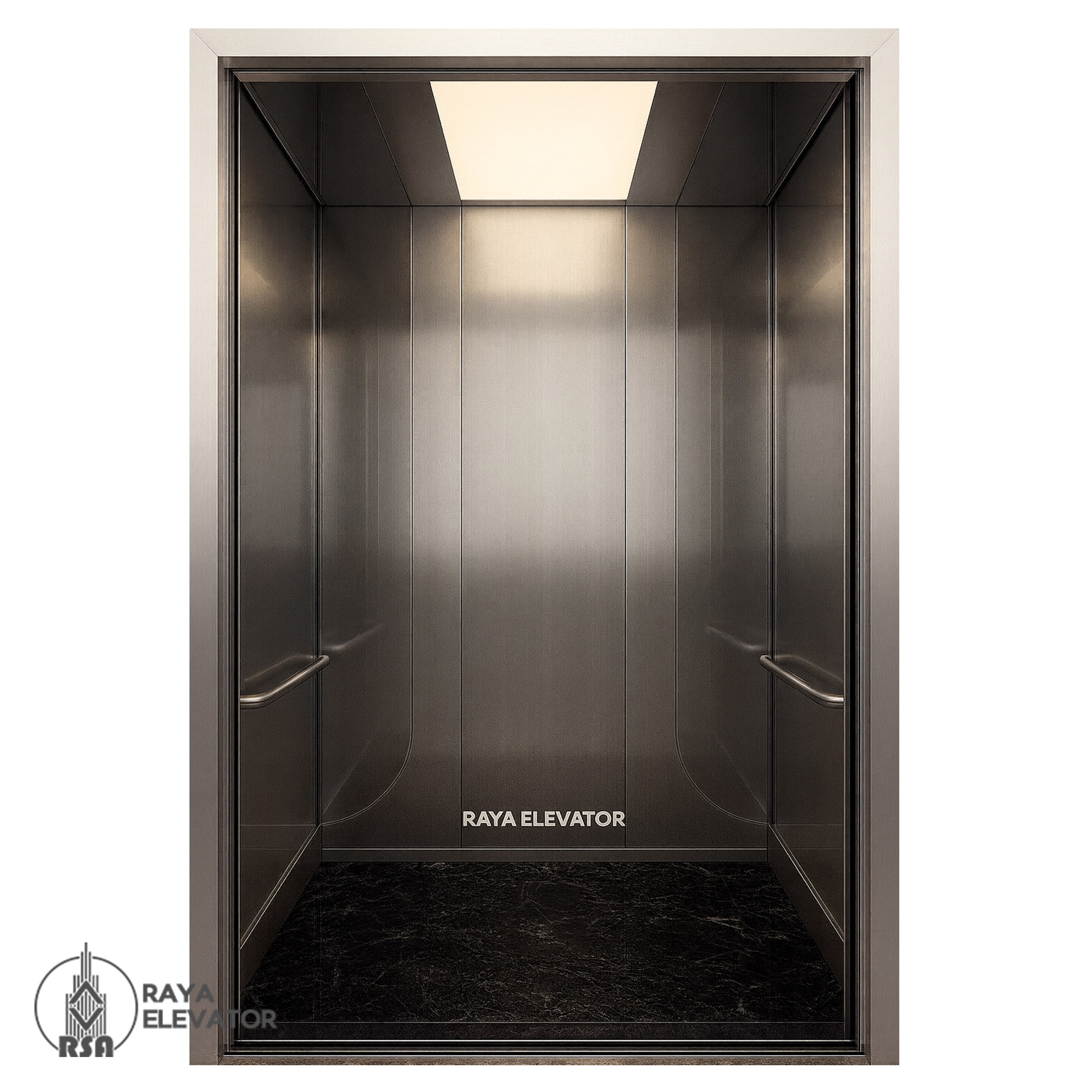 قیمت کابین آسانسور لاکچری نقره ای