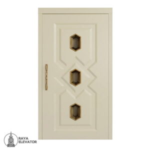 درب لولایی آسانسور کد ۶۰۷۵ کرم