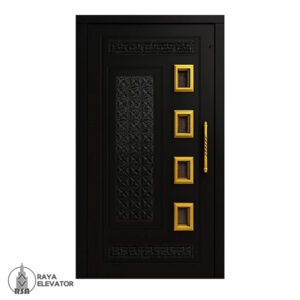 قیمت درب لولایی آسانسور کد 6057 مشکی