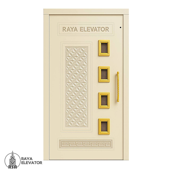 درب لولایی آسانسور کد 6057 کرمی