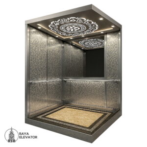 قیمت کابین آسانسور تایل نقره ای