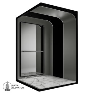کابین آسانسور کد 923 نقره ای