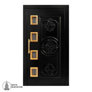 درب آسانسور لولایی کد 6033 مشکی