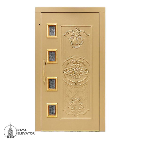 خرید درب آسانسور لولایی کد 6033 کرم