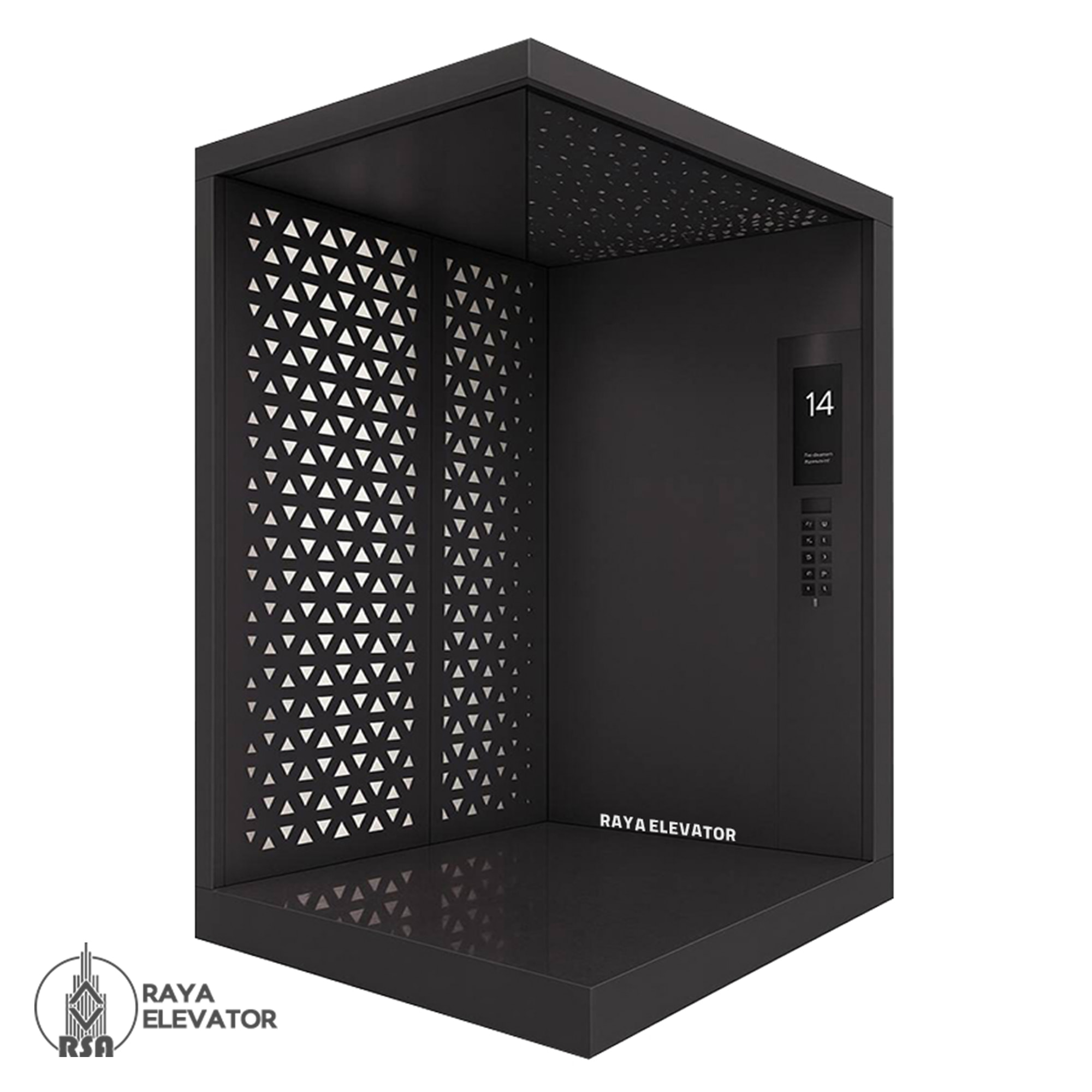 کابین آسانسور استیل کد3501