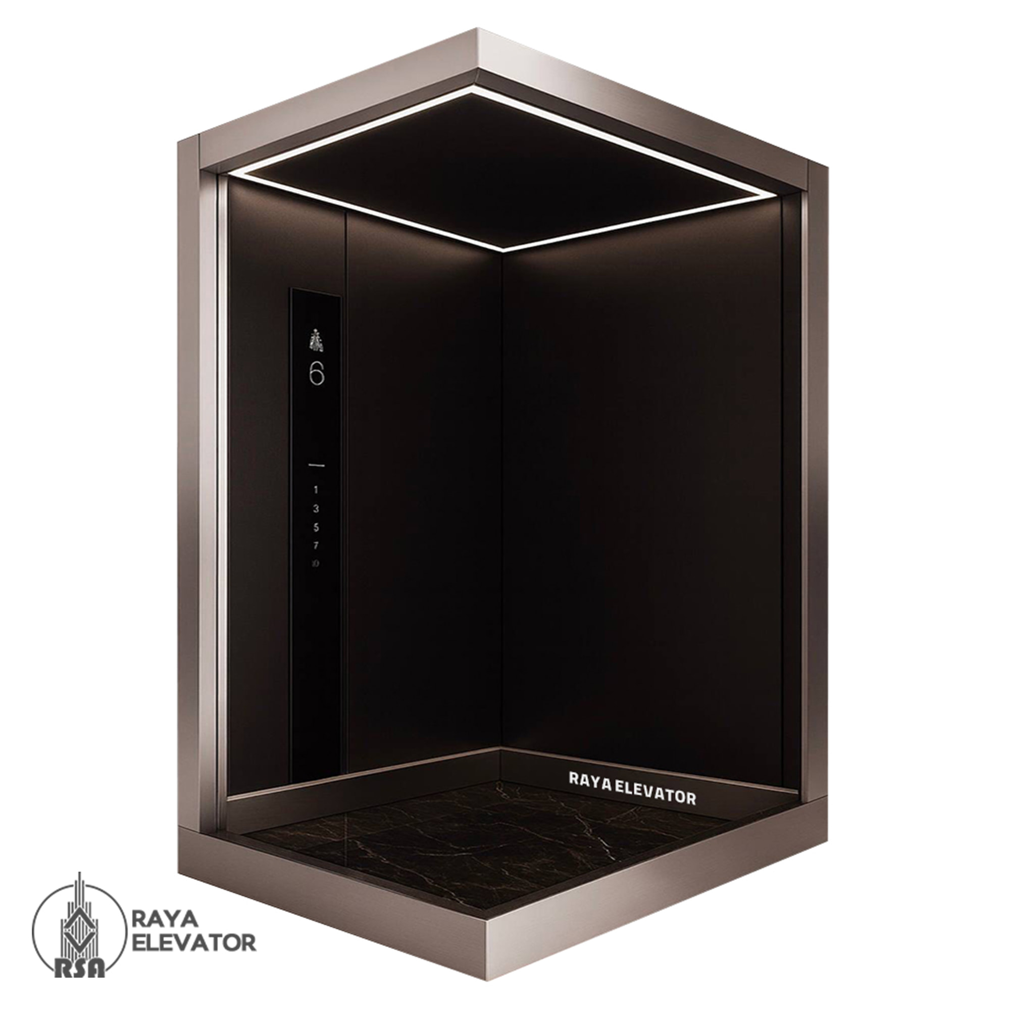 کابین آسانسور استیل کد3506