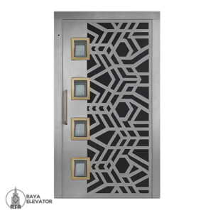 قیمت درب آسانسور لولایی کد 6035 نقره ای