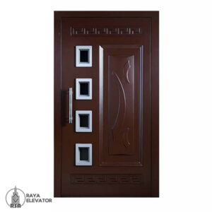 درب آسانسور لولایی کد 6043 قهوه ای