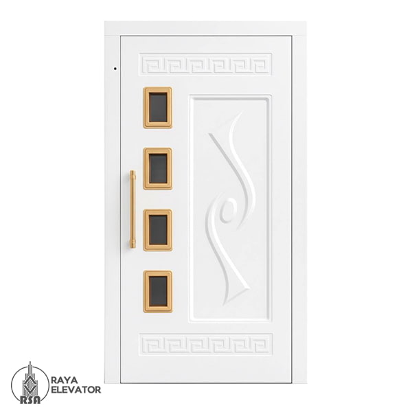 درب آسانسور لولایی کد 6044 سفید