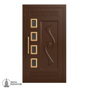 قیمت درب آسانسور لولایی کد 6044 قهوه ای