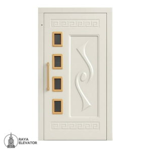 خرید درب آسانسور لولایی کد 6044 کرمی