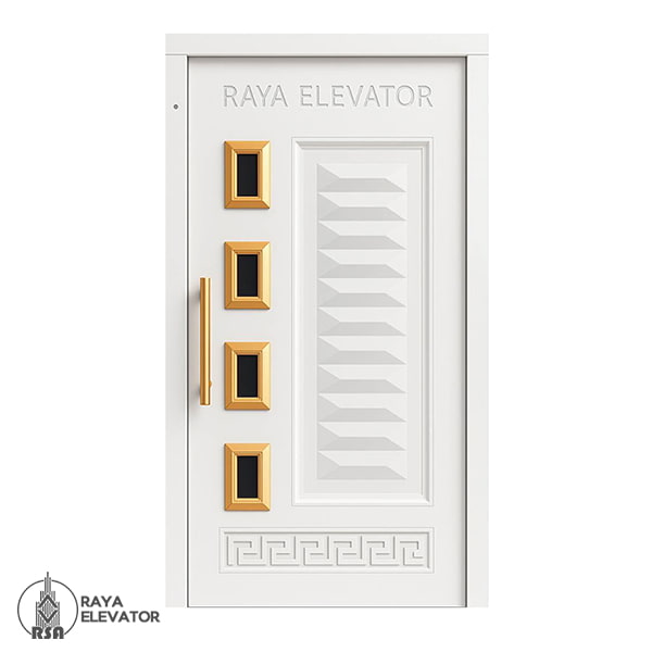 خرید درب آسانسور لولایی کد6034 سفید