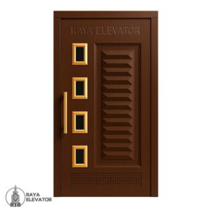 قیمت درب آسانسور لولایی کد6034 قهوه ای