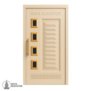 درب آسانسور لولایی کد6034 کرمی