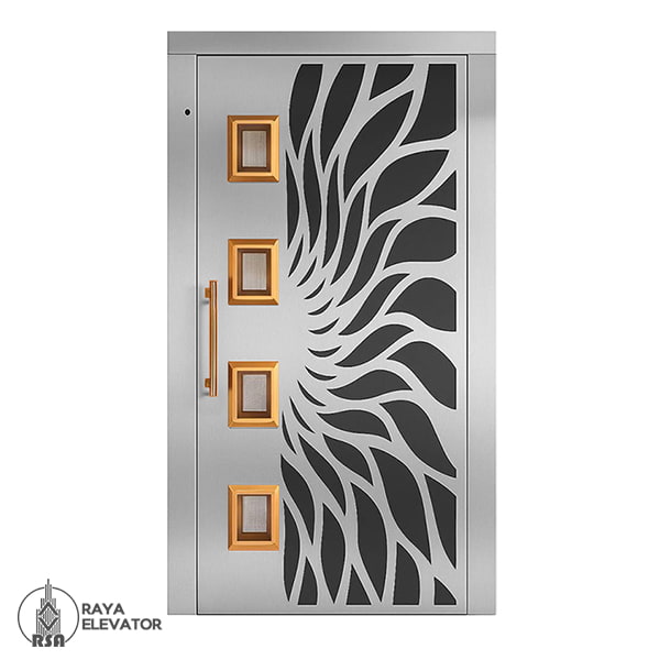 قیمت درب آسانسور لولایی کد6036 سیلور