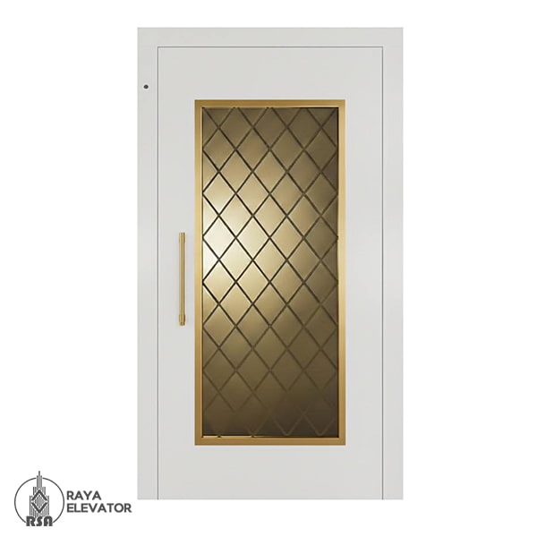 درب آسانسور لولایی کد6037 سفید
