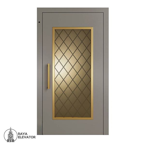 قیمت درب آسانسور لولایی کد6037 طوسی