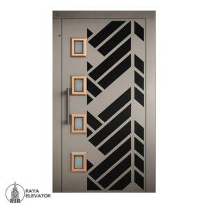 خرید درب آسانسور لولایی کد6037 نقره ای
