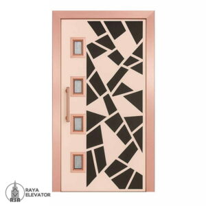 خرید درب آسانسور لولایی کد6038 رزگلد