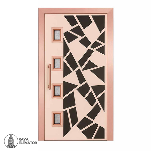 خرید درب آسانسور لولایی کد6038 رزگلد
