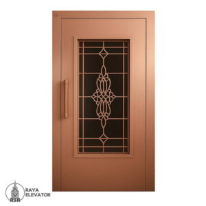 درب آسانسور لولایی کد6039 رزگلد