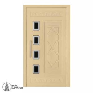 قیمت درب آسانسور لولایی کد6042 کرمی