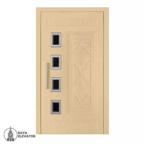 قیمت درب آسانسور لولایی کد6042 کرمی