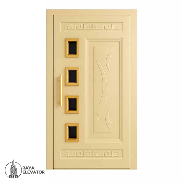 درب آسانسور لولایی کد6043 کرمی