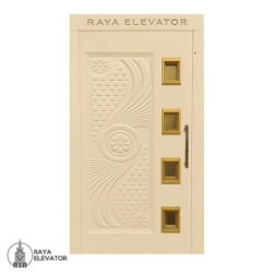 درب لولایی آسانسور کد6070 طرح اورانوس