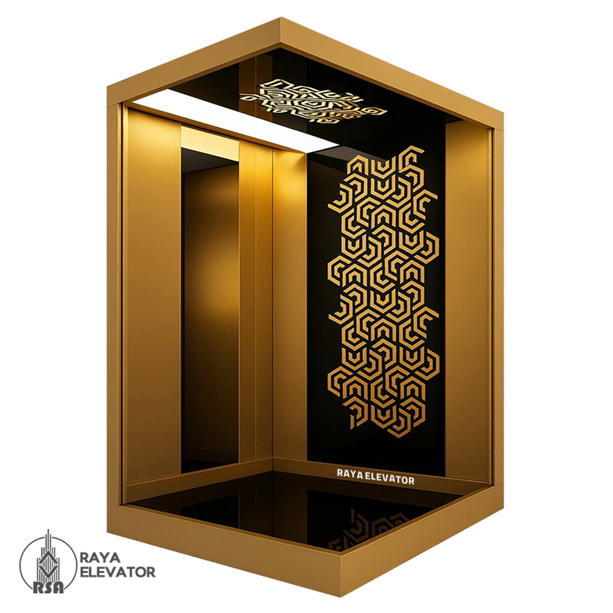 کابین آسانسور استیل کد3512