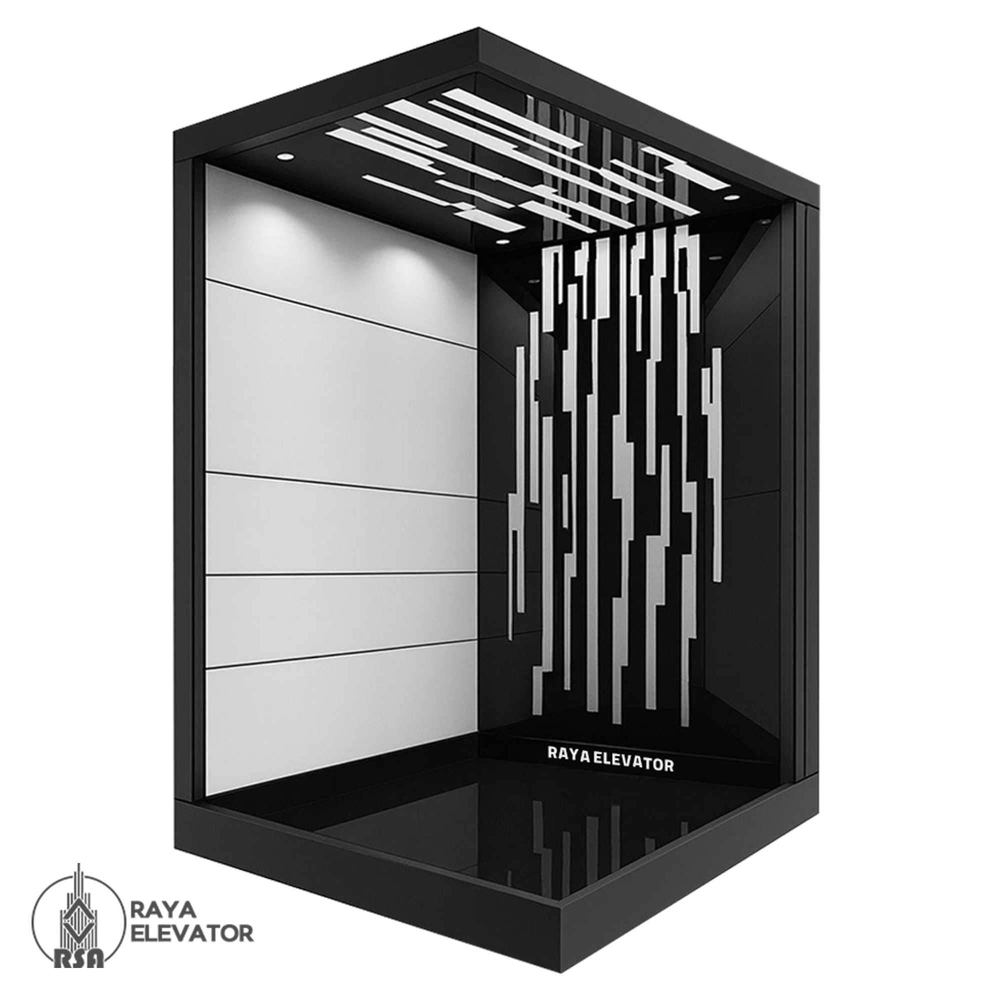 کابین آسانسور استیل کد3513