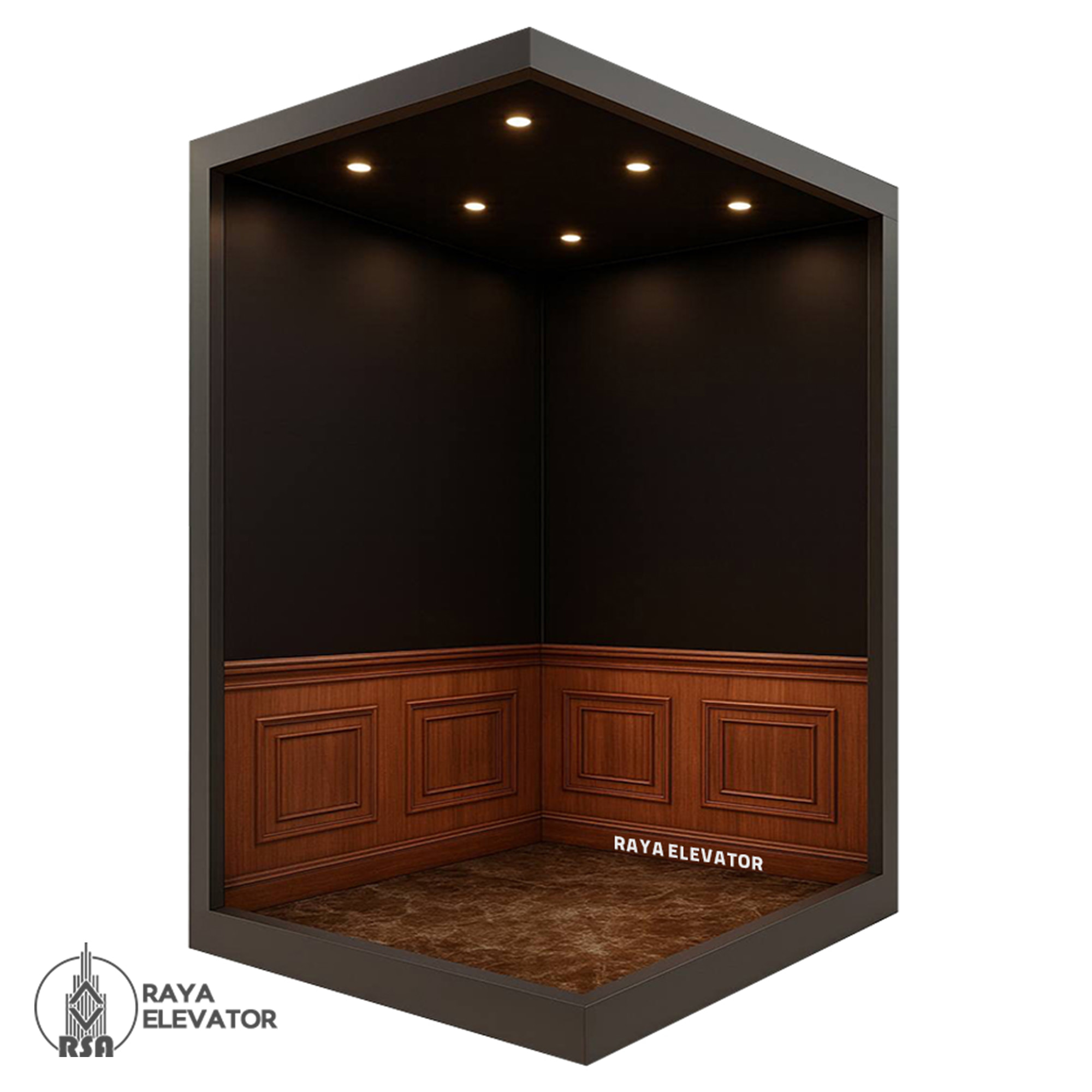 کابین آسانسور استیل کد3518