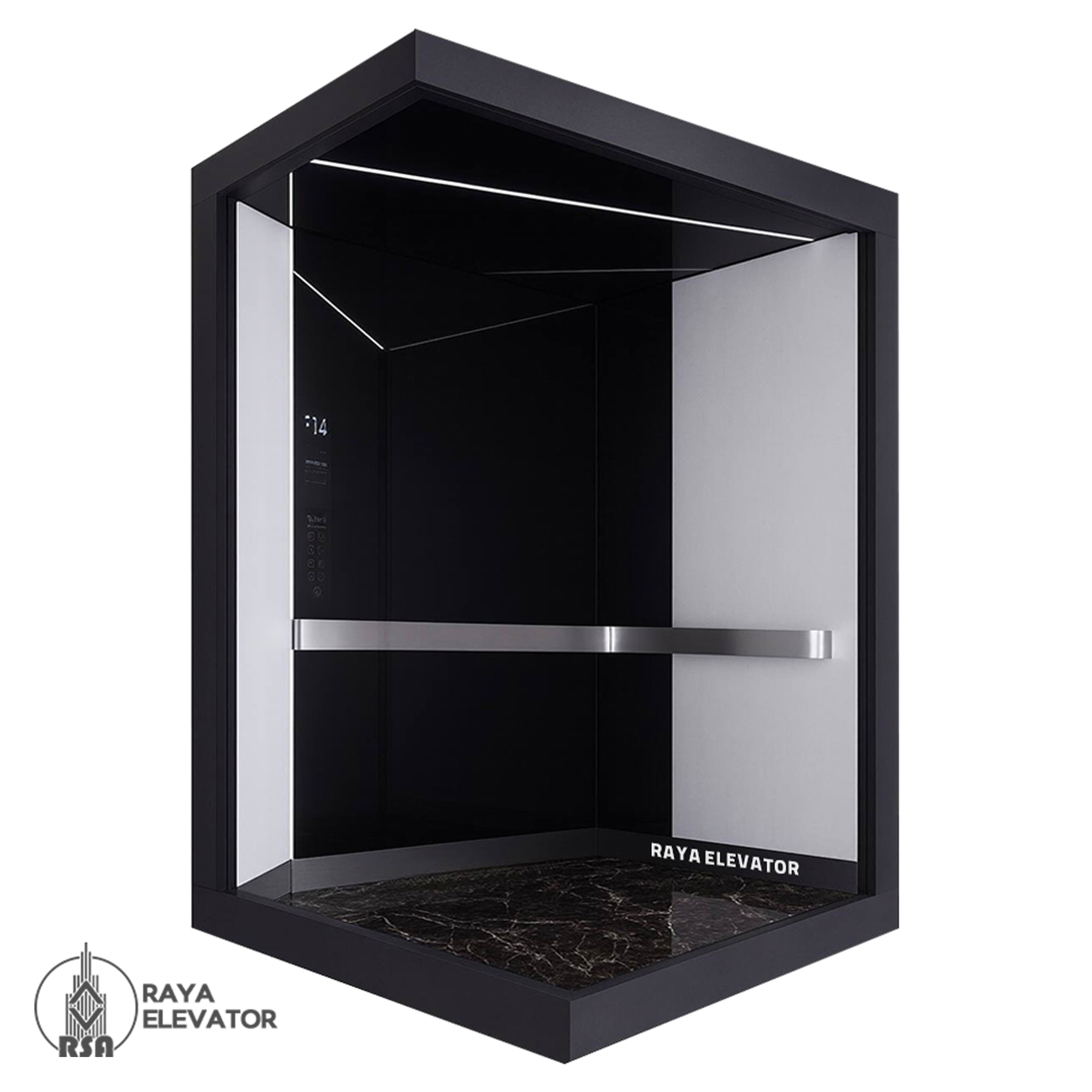 کابین آسانسور استیل کد3525