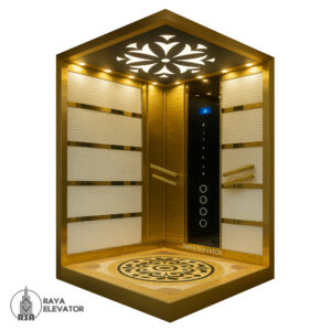 کابین آسانسور ام دی اف کد3565 طلایی