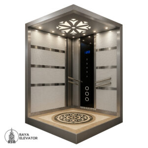 کابین آسانسور ام دی اف کد3565 نقره ای