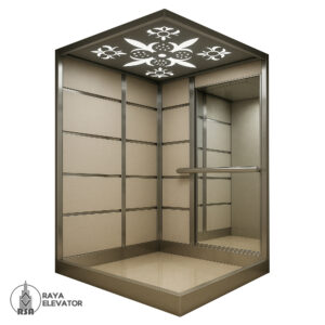 کابین آسانسور ام دی اف کد3566 نقره ای