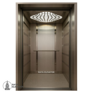 کابین آسانسور استیل خشدار کد 3708