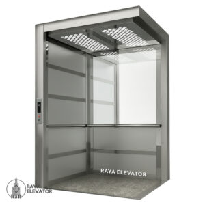 قیمت کابین آسانسور استیل میرور کد 3705 نقره ای