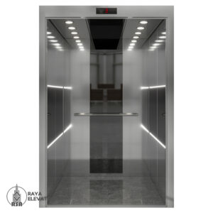کابین آسانسور استیل کد 3707 نقره ای