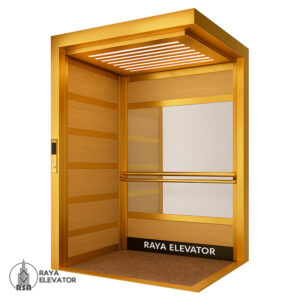 خرید کابین آسانسور ام دی اف استیل کد 3706 طلایی